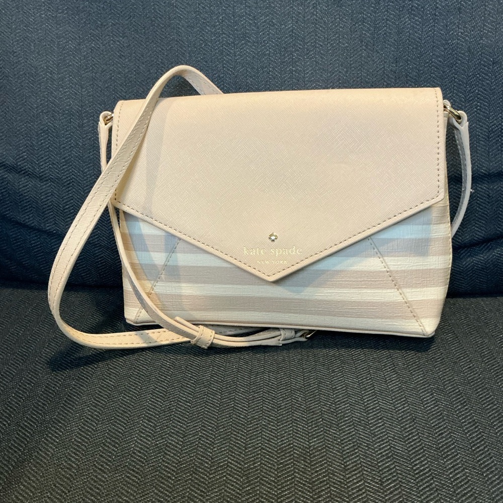 Kate Spade striped crossbody - Story book lining